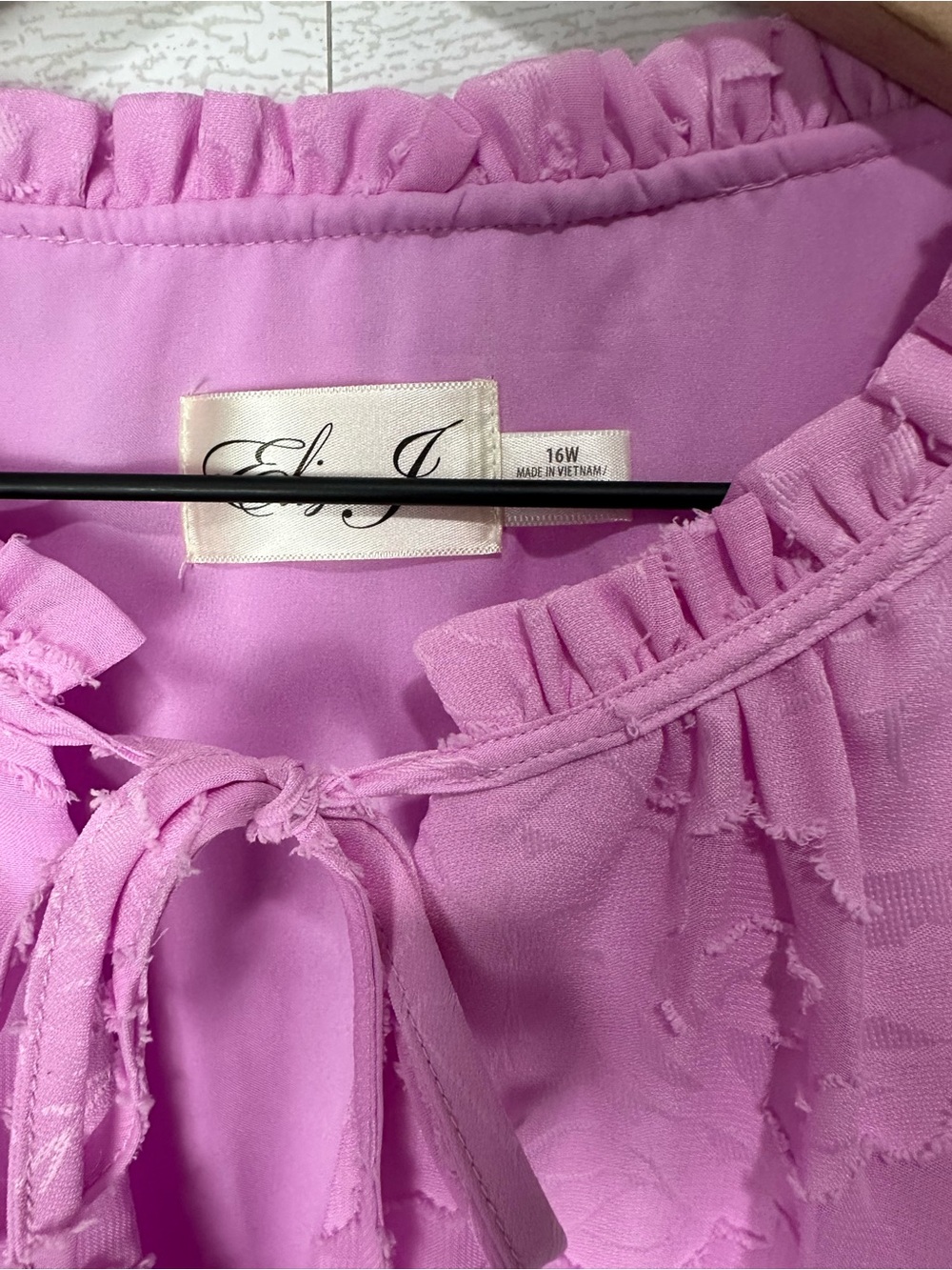 NWT Eliza J Pink Tiered Dress Size 16W - Picture 6 of 12